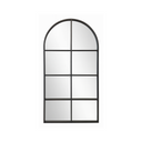 Arched Grid Mirror - Black Metal Frame - Karrari