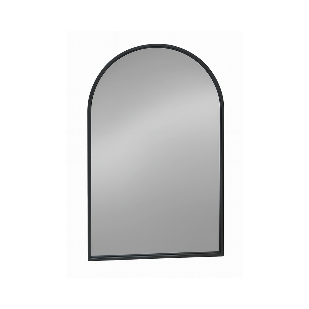 Arched Mirror Black Metal Frame - Karrari