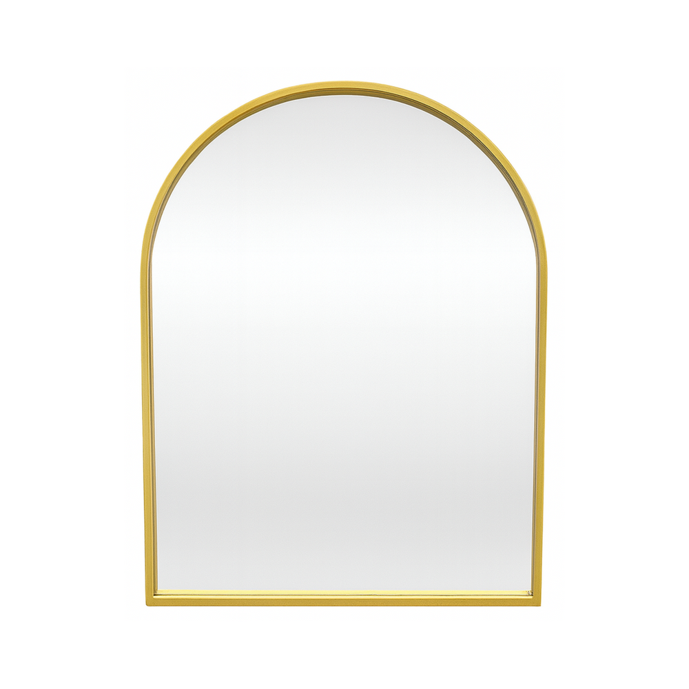 Arched Mirror - Gold Metal Frame - Karrari