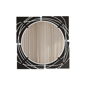 Elegant Black Square Mirror - Karrari