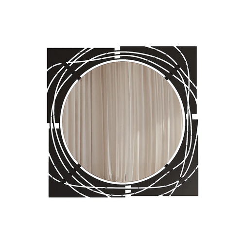 Elegant Black Square Mirror - Karrari