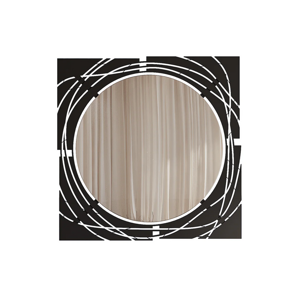 Elegant Black Square Mirror - Karrari