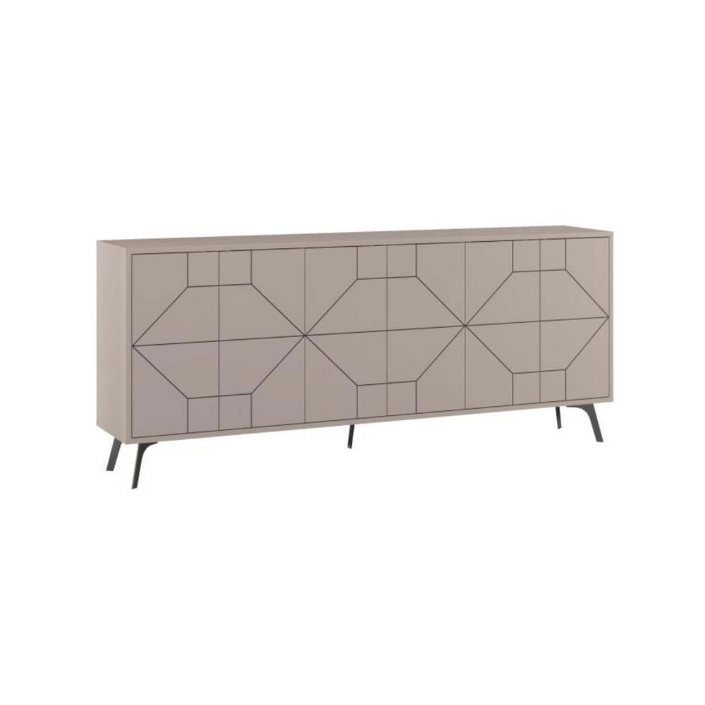 DUNE Geometric Taupe Sideboard - Karrari