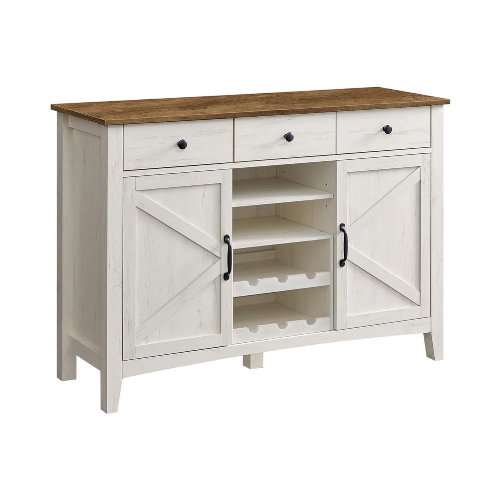 Vintage Kitchen Cabinet with Wine Rack - Karrari