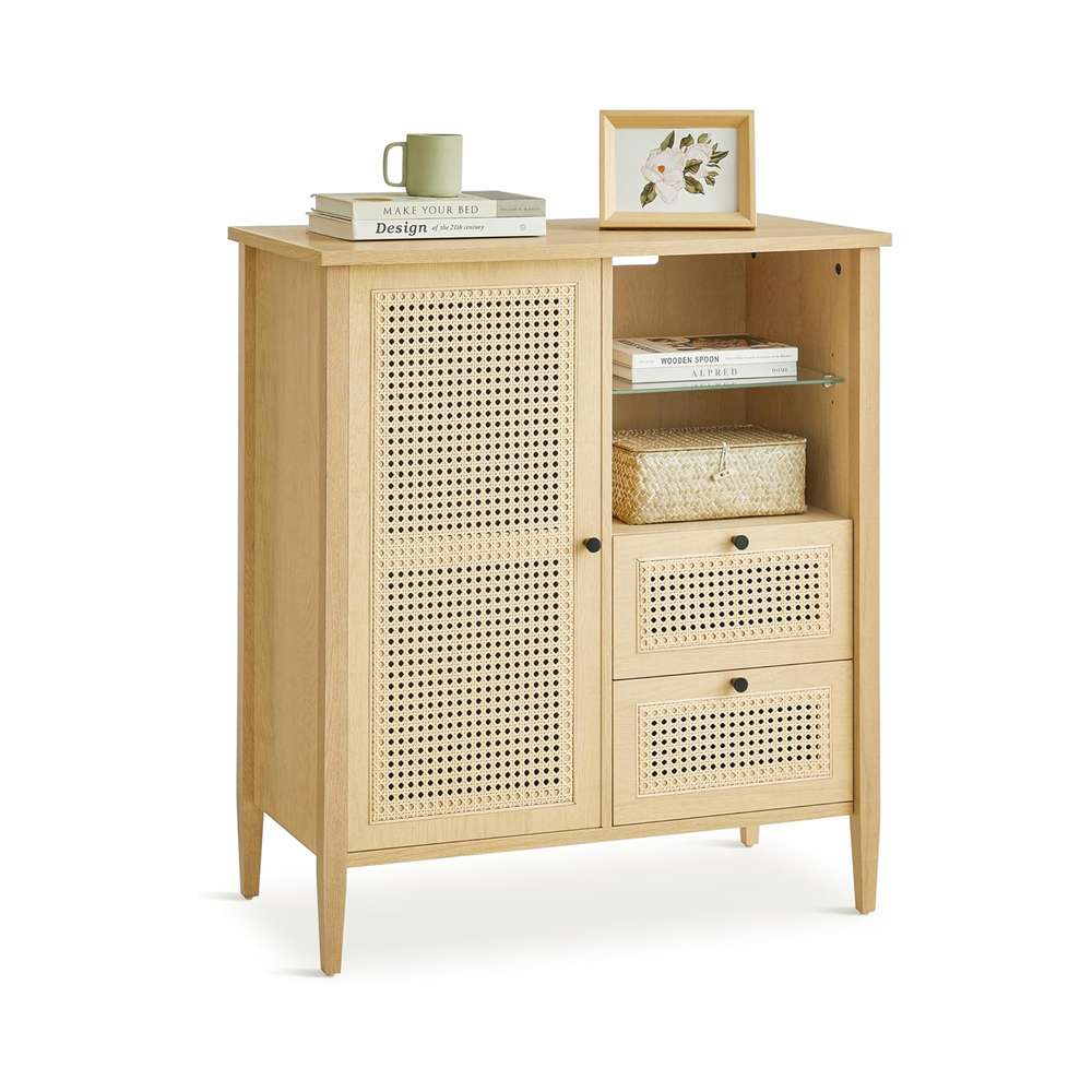 Boho Sideboard – Synthetic Rattan Design - Karrari