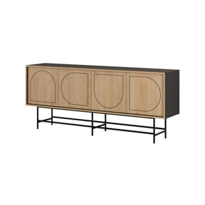 JOJI Console Table – Black & Oak - Karrari