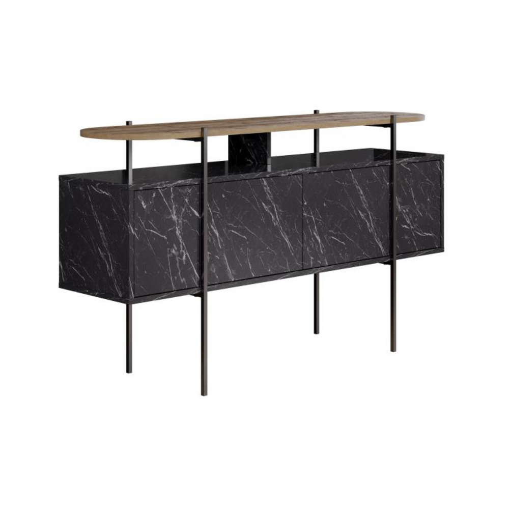 Marble-Effect Console Sideboard - Karrari