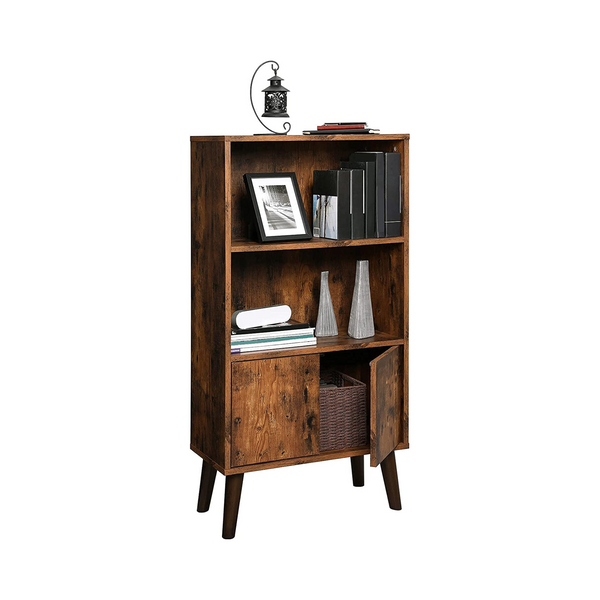 3-Tier Bookcase with Doors - Karrari