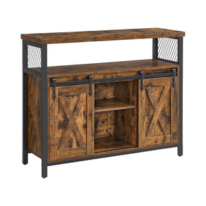 Sideboard with 2 Sliding Barn Doors - Karrari