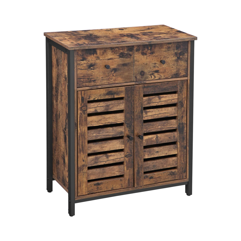 Floor Cabinet - Drawer & Louvered Door - Karrari