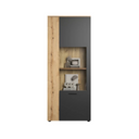 Esteban Display Cabinet – Grey & Natural Oak - Karrari