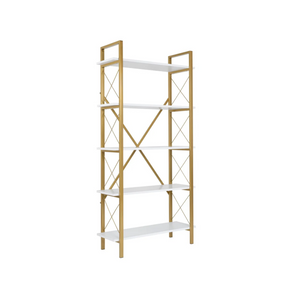 Modern Glam 5-Tier Bookshelf - Karrari