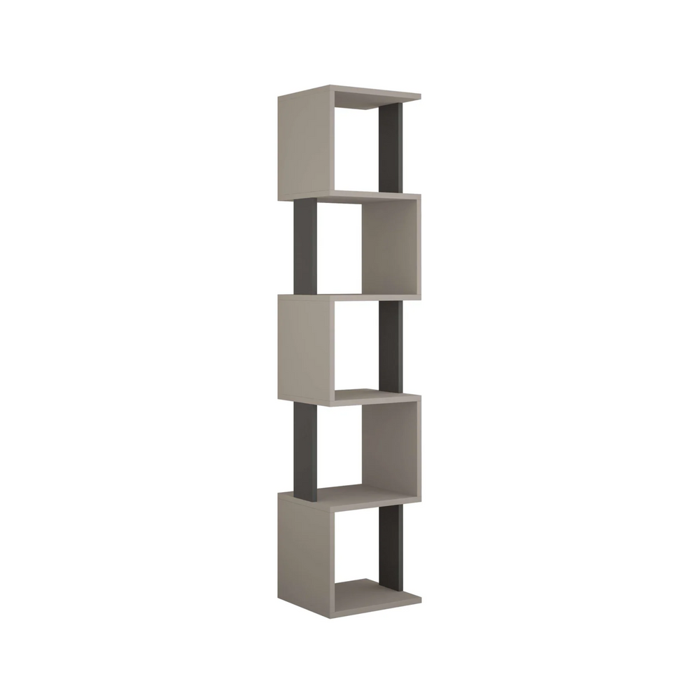 PIRI Freestanding Bookcase – Anthracite & Mocha - Karrari