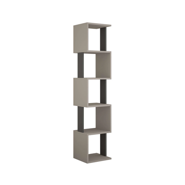 PIRI Freestanding Bookcase – Anthracite & Mocha - Karrari