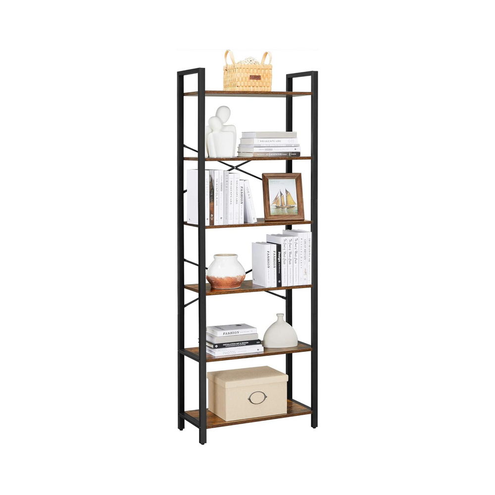 6-Tier Industrial Bookshelf - Karrari