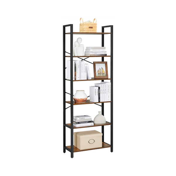 6-Tier Industrial Bookshelf - Karrari
