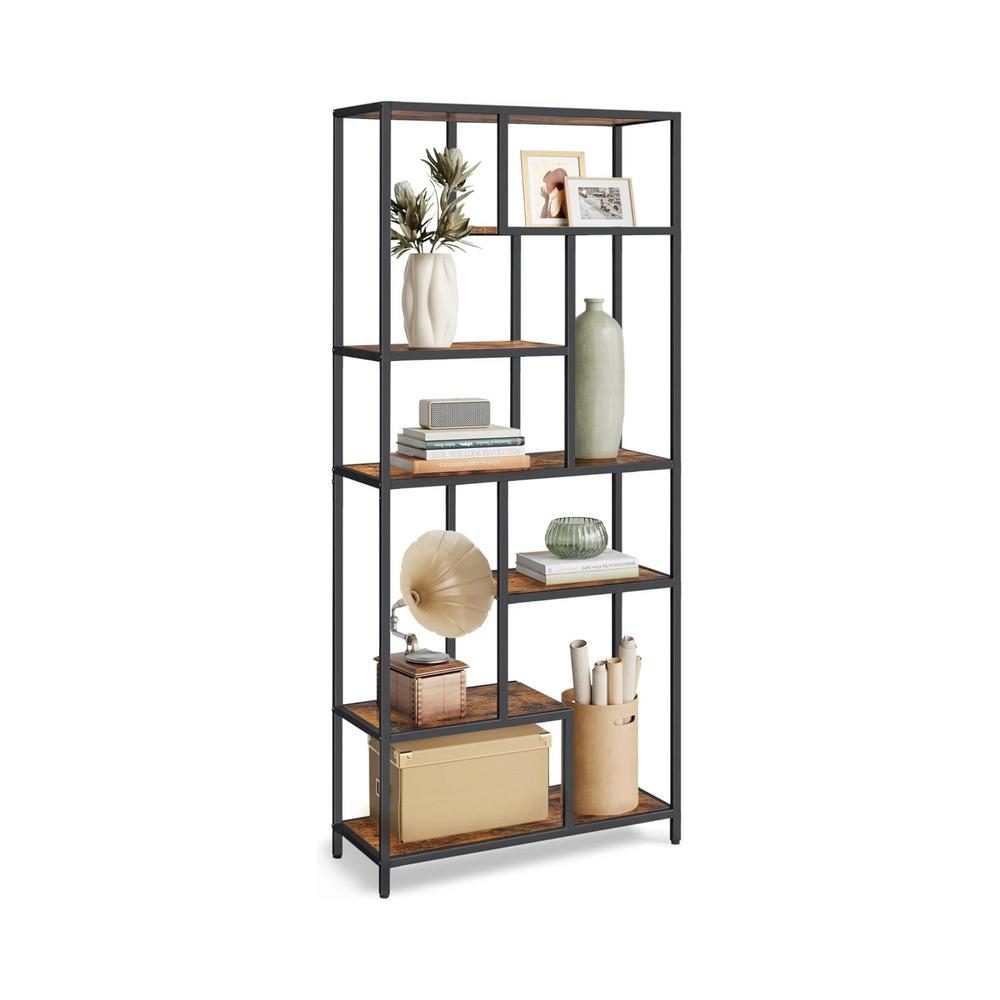 6-Tier Geometric Bookcase - Karrari