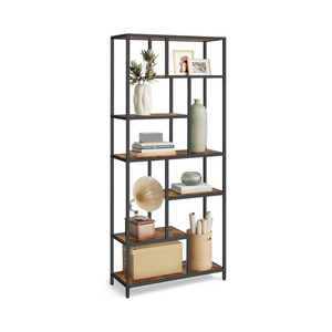 6-Tier Geometric Bookcase - Karrari