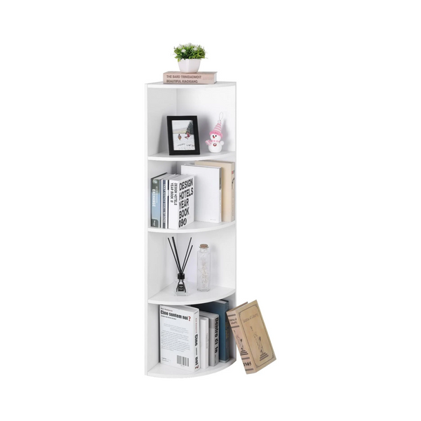 4-Tier Wooden Corner Bookcase - Karrari