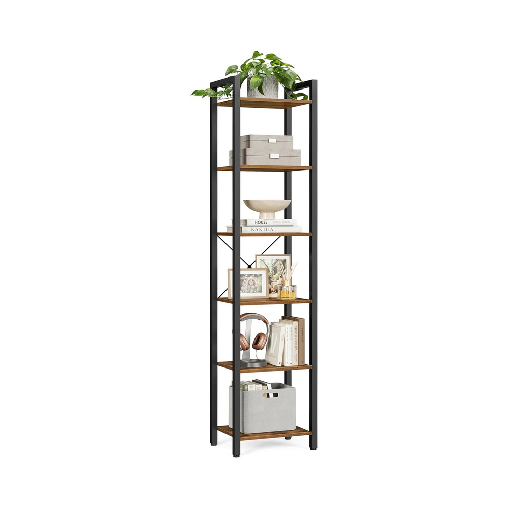 6-Tier Bookcase & Storage Shelf - Karrari