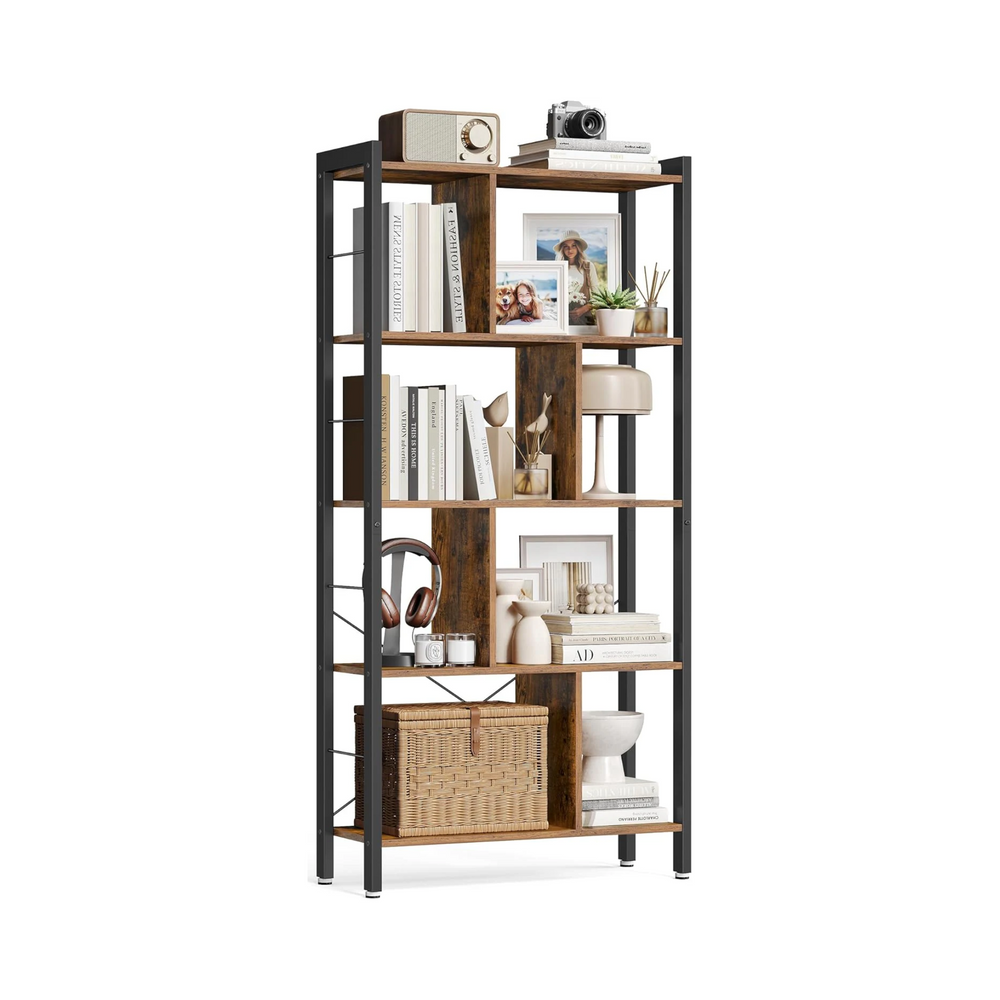 4-Tier Industrial Bookcase - Karrari