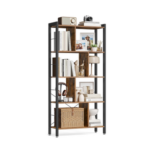 4-Tier Industrial Bookcase - Karrari