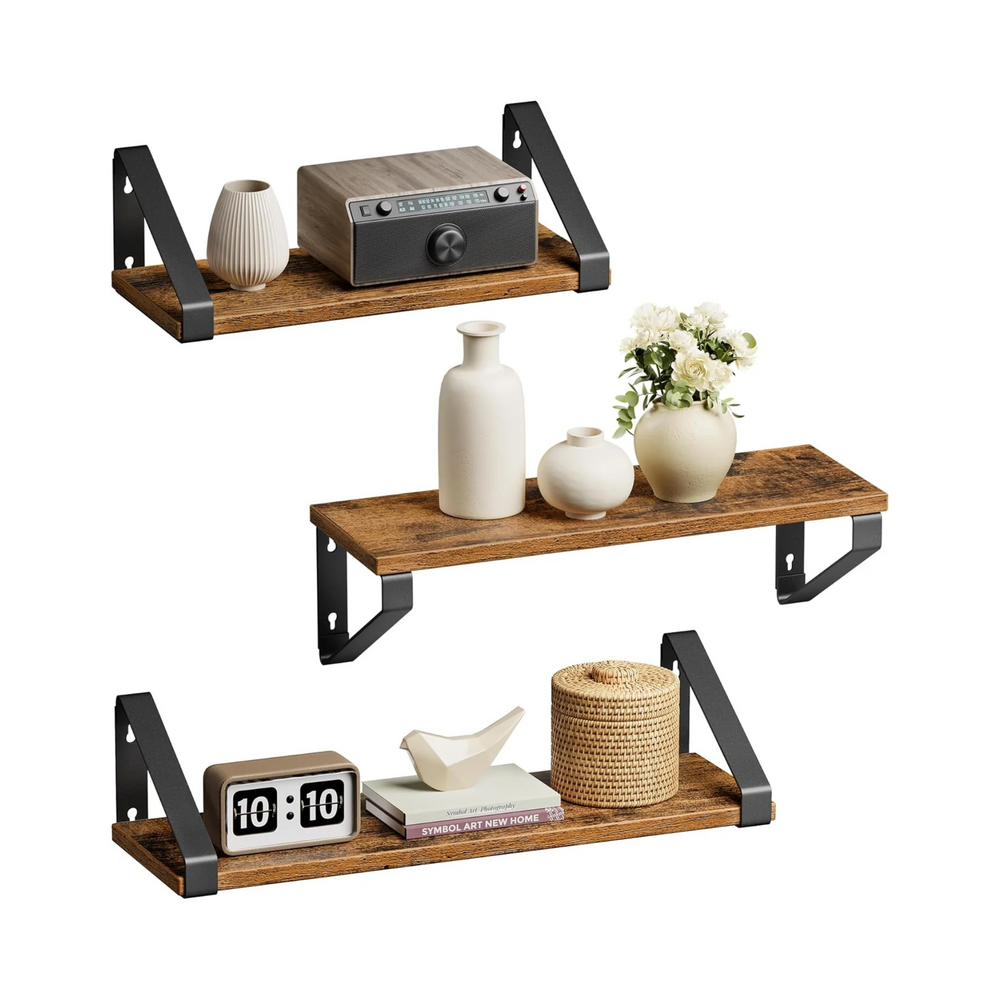 Set of 3 Floating Wall Shelves - Karrari