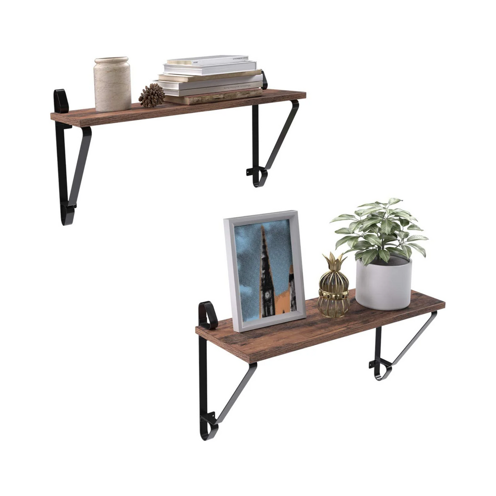 Set of 2 Large Floating Wall Shelves - Karrari