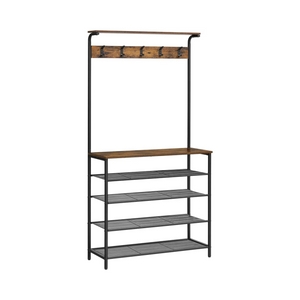 Clothes Rack with 5-Tier Shoe Storage & Hooks - Karrari