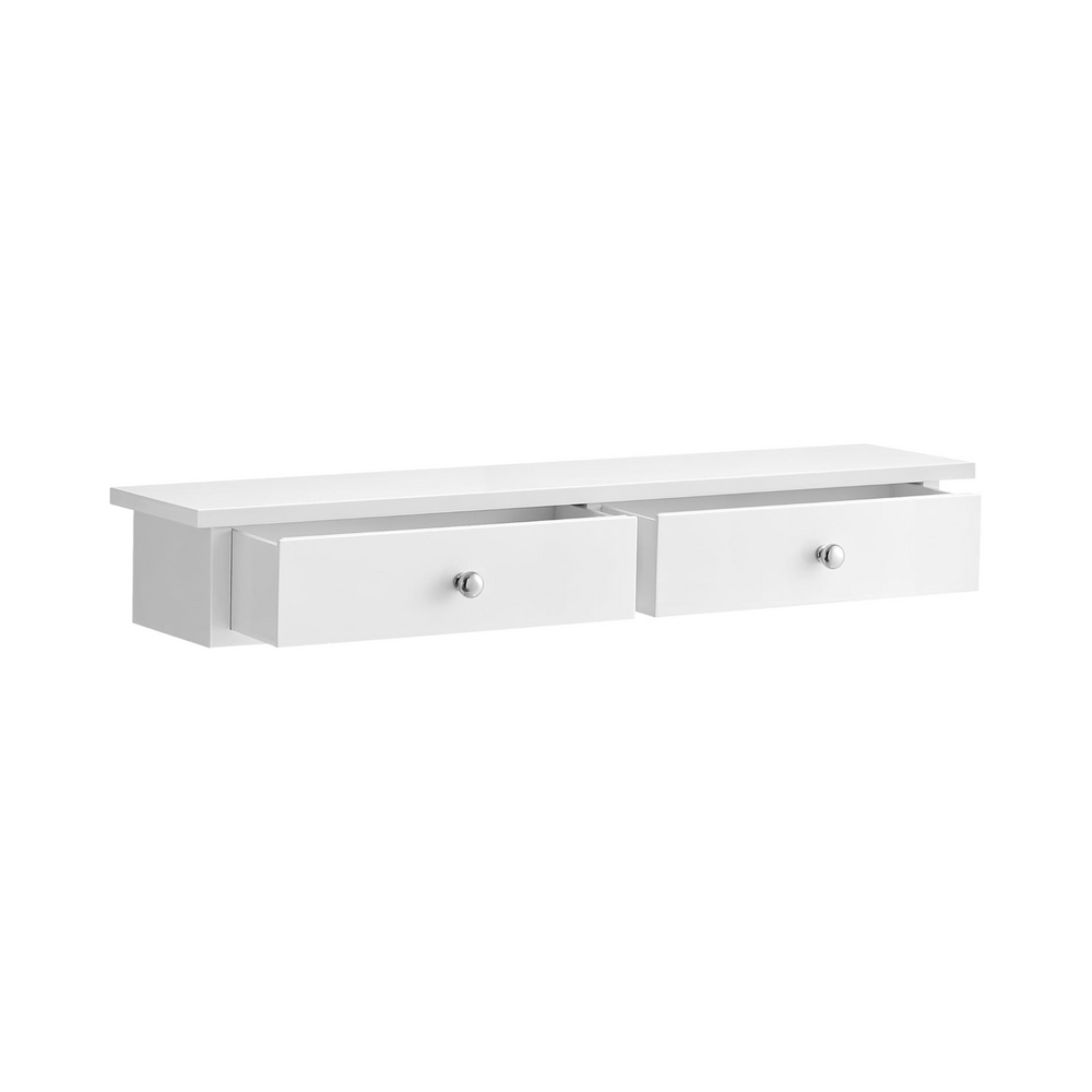 Wall Shelf with 2 Drawers – Gloss Finish - Karrari