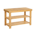 3-Tier Shoe Organizer Bench – Bamboo - Karrari