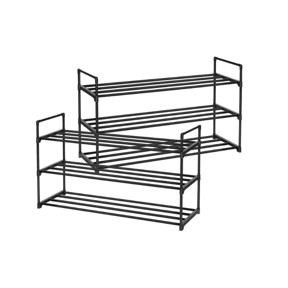 3-Tier Metal Shoe Rack – Fits 24–30 Pairs - Karrari