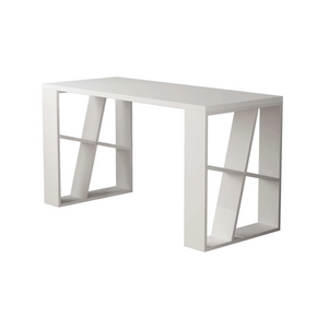 Colmar Desk, Wood, White - Karrari