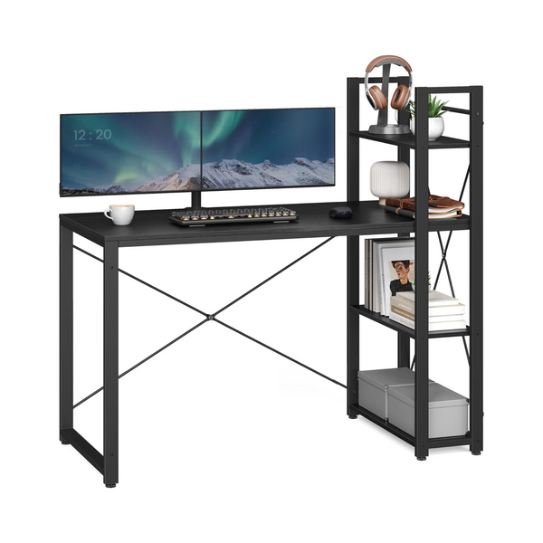 Computer Desk with Storage Shelves on Reversible - Karrari