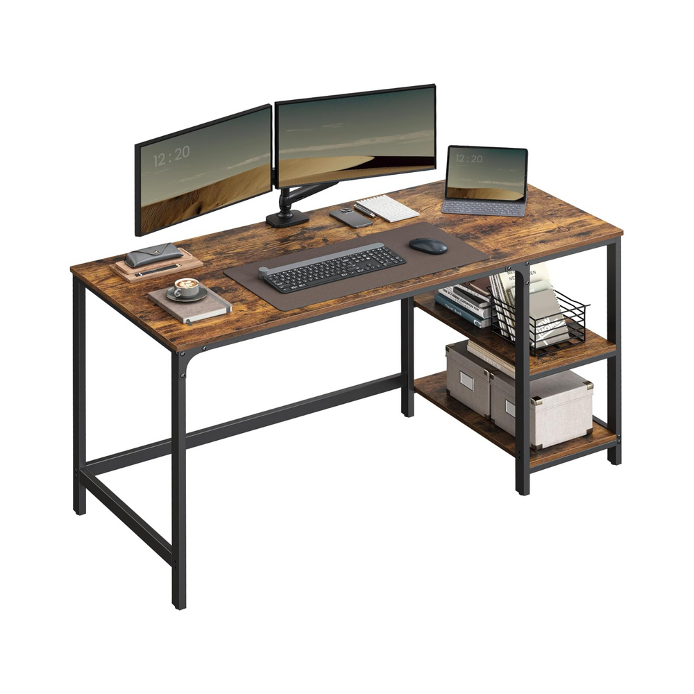 Computer Desk with 2 Reversible Shelves - Karrari