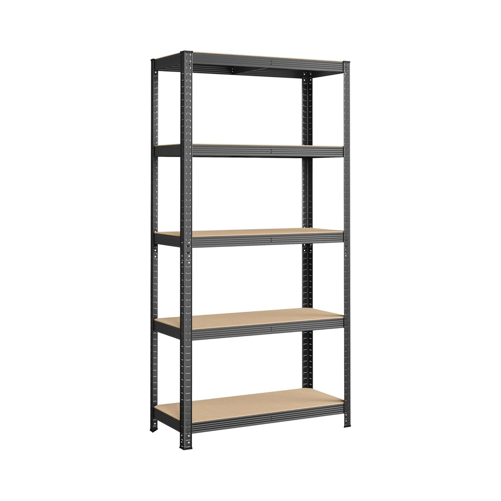 5-Tier Steel Shelving Unit - Heavy-Duty Garage Storage Rack (40x90x180cm) - Karrari