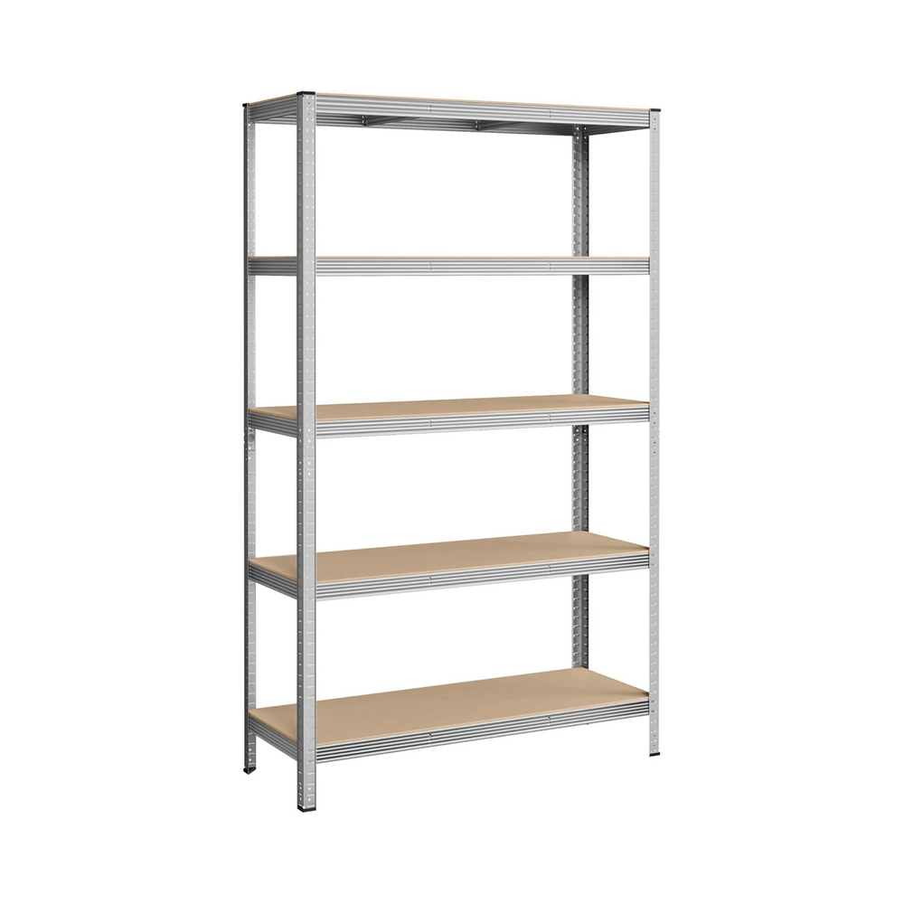 5-Tier Garage Storage Shelf – Steel, Boltless & Durable (60x120x200cm) - Karrari