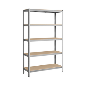 5-Tier Garage Storage Shelf – Steel, Boltless & Durable (60x120x200cm) - Karrari