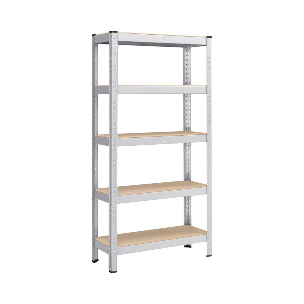 5-Tier Garage Shelving Unit - Steel, Boltless & Durable (30x75x150cm) - Karrari