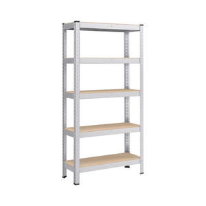 5-Tier Garage Shelving Unit - Steel, Boltless & Durable (30x75x150cm) - Karrari
