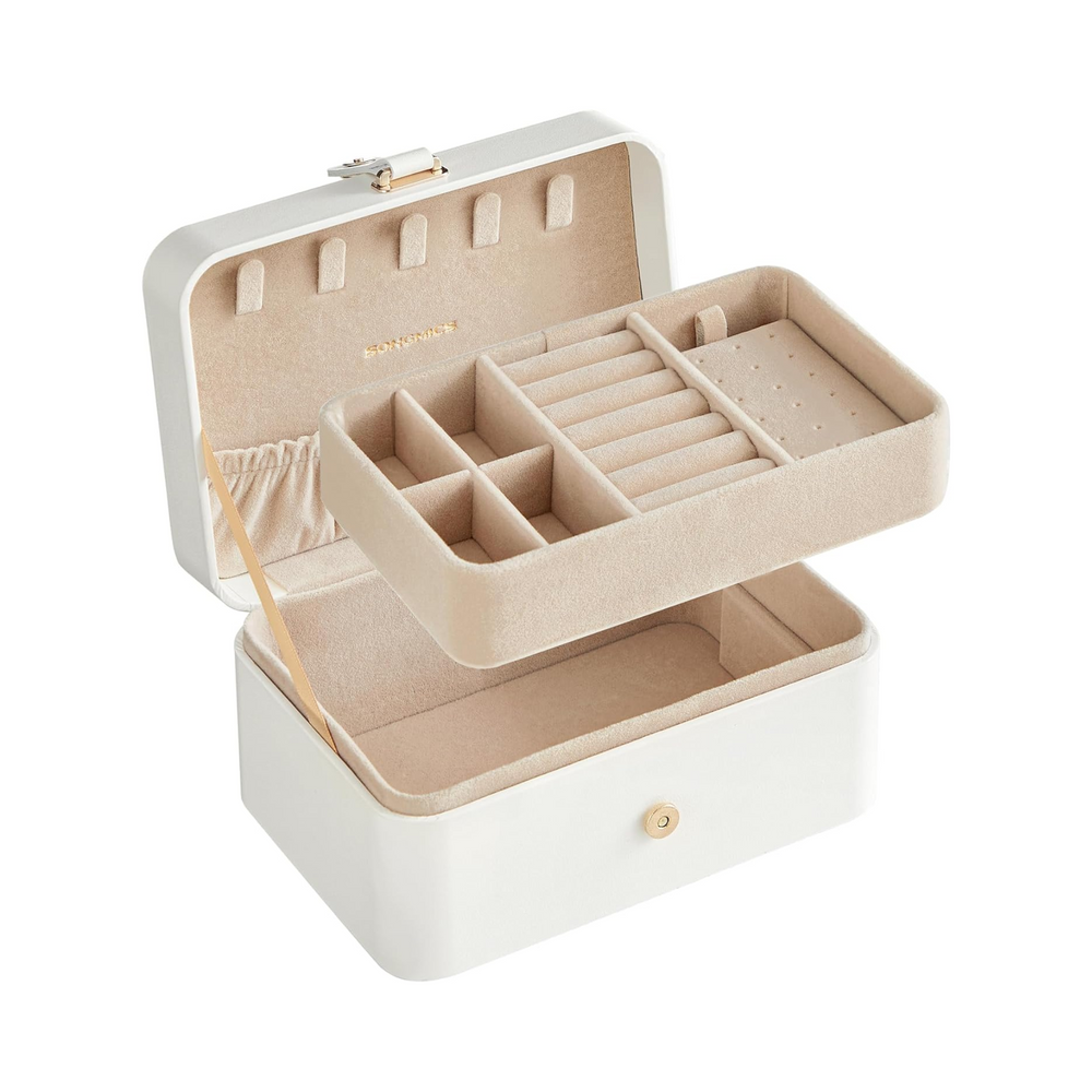 2-Layer Travel Jewellery Box – Portable & Spacious - Karrari
