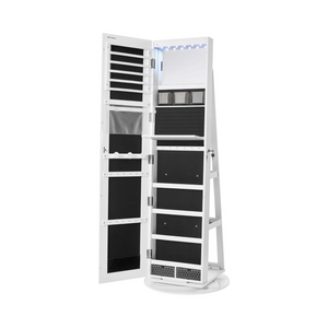 360° Rotating LED Mirror Jewellery Cabinet - Karrari