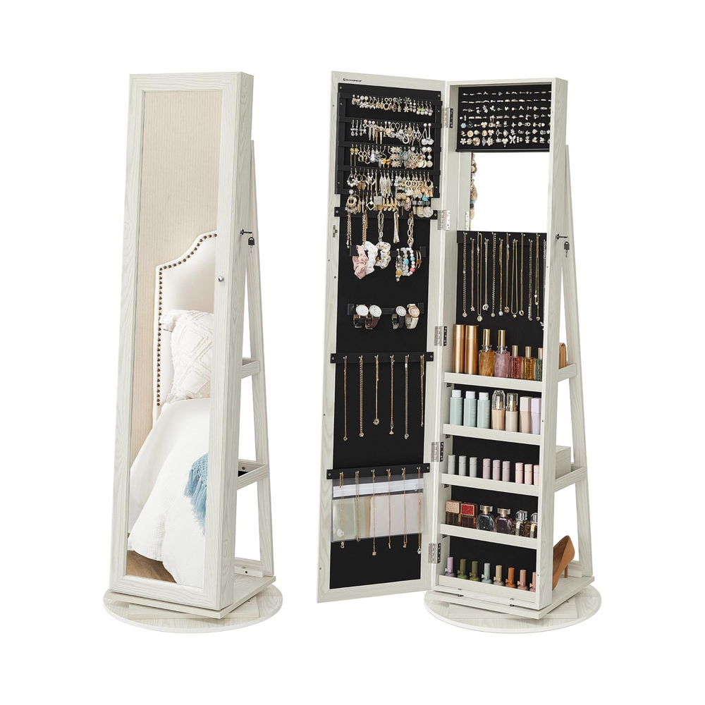 Freestanding Jewellery Cabinet with Full-Length Mirror - Karrari