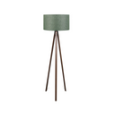 Tripod Floor Lamp - Green Fabric Shade (140cm) - Karrari