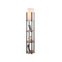 Floor Lamp with Shelves & Fabric Shade (130cm) - Karrari
