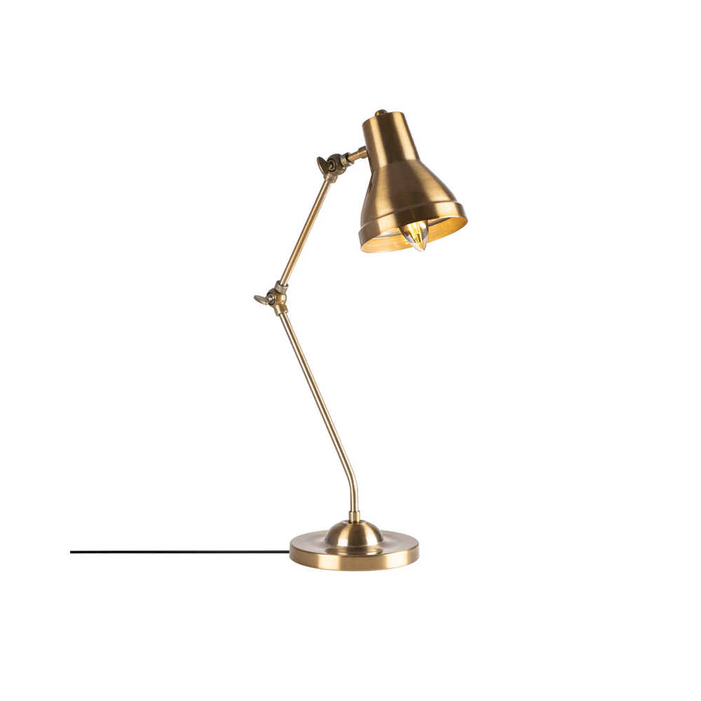 Rotating Arm Brass Desk Lamp - Karrari