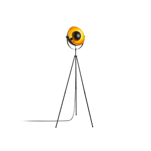 Industrial Tripod Floor Lamp with Metal Shade (160cm) - Karrari