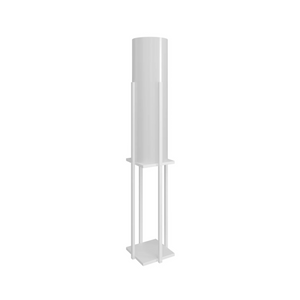 Tall White Floor Lamp with Shelf (160cm) - Karrari