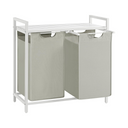 Laundry Hamper - 2 Removable Oxford Fabric Bags - Karrari