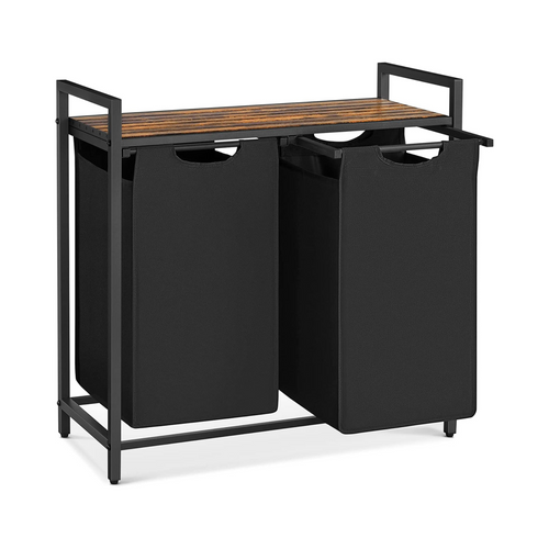 Laundry Basket with Shelf and Pull-Out Bags - Karrari